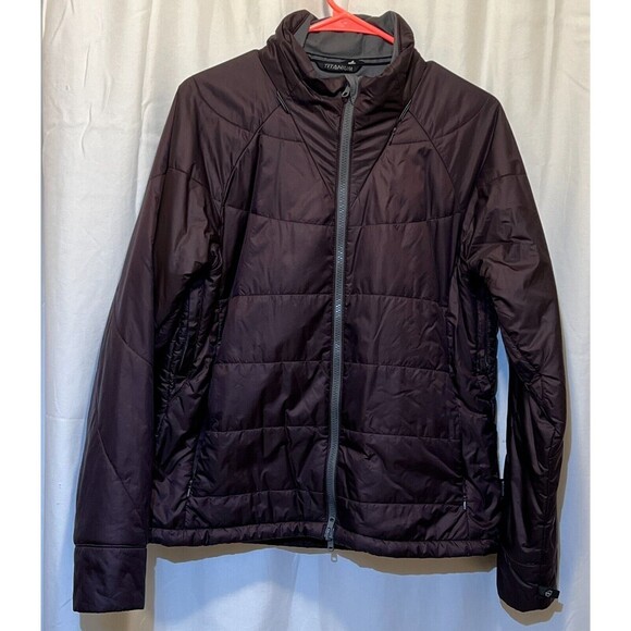 Columbia Tech Interchange Titanium Jacket Waterproof Dark Plum Women's Large - Picture 1 of 2